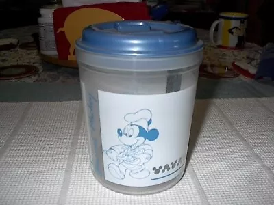 Disney Mickey Mouse Gourmet Kitchen Canister Dynaware Original 6  Tall W/Lid • $4.99