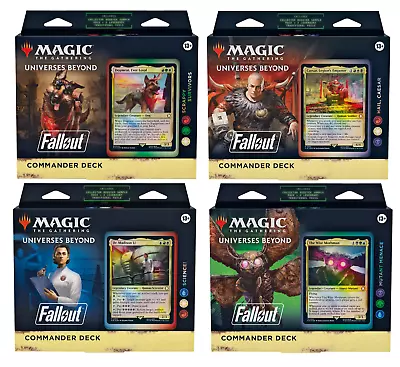 Magic The Gathering Universes Beyond Fallout Commander Deck Display Set • $330