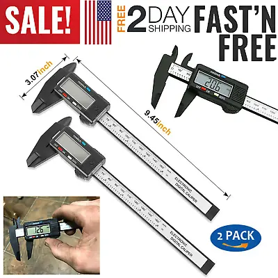 2Pcs 0-150mm Digital Caliper Vernier Micrometer Electronic Ruler Measuring Gauge • $12.76