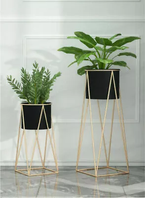 Wickerfield Metal Planter Stand With Plant Pot Flower Pot For Indoor Or Balcony  • £17.99