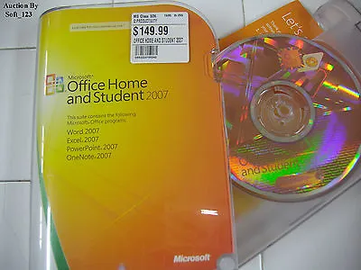 Microsoft MS Office 2007 Home And Student Licesned For 3 PCs Full Retail Box • $49.95