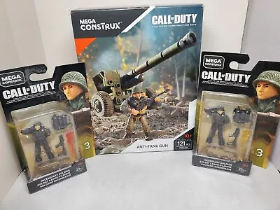 Mega Construx COD Anti-tank Gun Incendiary Soldier Flamethrower Call Duty Bloks • $40