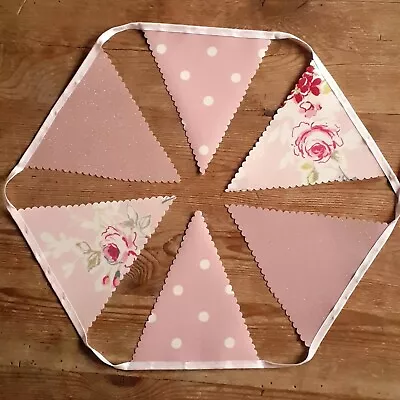 Handmade Waterproof Oilcloth Bunting Outdoor /Indoor • £6