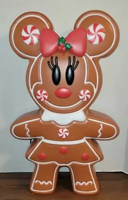 Gingerbread Minnie Mouse Christmas Outdoor Décor Blow Mold LED Lighted Mickey • $85