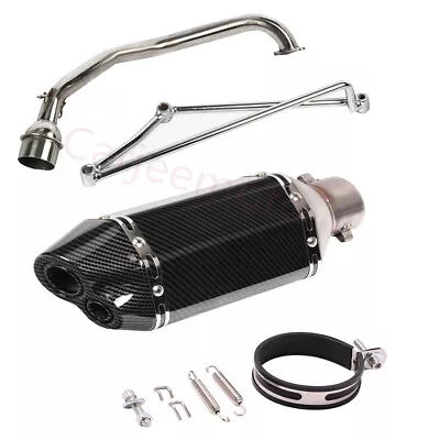 Exhaust Doub Outlet Header Link Pipe Honda Ruckus Zoomer 2002-15 GY6 125 GY6 150 • $77.90