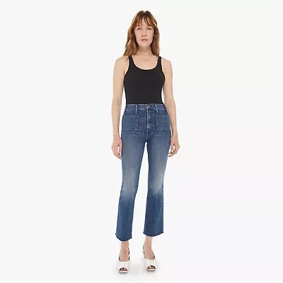 Mother The Hustler Patch Pocket Ankle Flare Jeans Out For The Evening Size 27 • $80