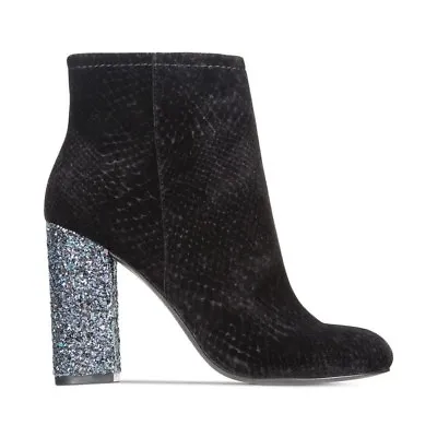 Call It Spring Talcahuano Ankle Boots- Black Velvet & Glitter US 7.5M • $18.99