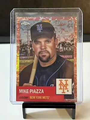 Mike Piazza 2022 Topps Chrome Platinum  Rose Gold Refractor /75 New York Mets • $5