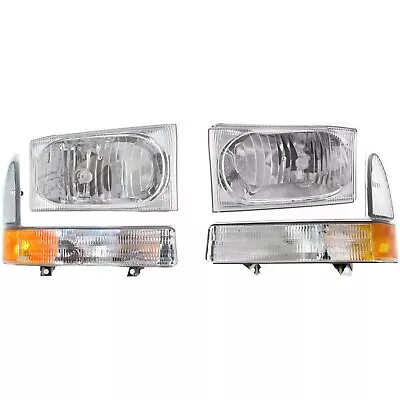 Headlight Kit For 99-04 Ford F-250 Super Duty Left And Right With Corner Lights • $76.50