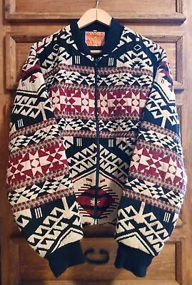 VTG - Native American Tradition Allen Wah - Southwestern Bomber Jacket - Large  • $68