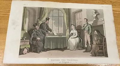 £6.99 • Buy 1818  - Tribunal At Avignon - Thomas Rowlandson.