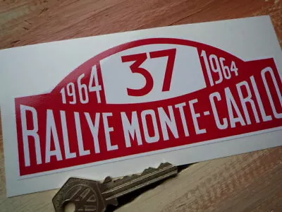 Monte-Carlo Rallye Rally Plate Car Sticker 6  1961-1978 W/ Custom Race Number • £5