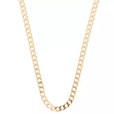 9Carat Yellow Gold 16.75  Curb Chain/ Necklace (2mm Wide) • £99