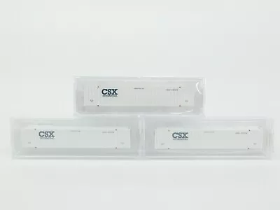 Set Of 3 N Scale Micro-Trains MTL 46900092 CSX Railroad 53' Container #935576 • $14.95