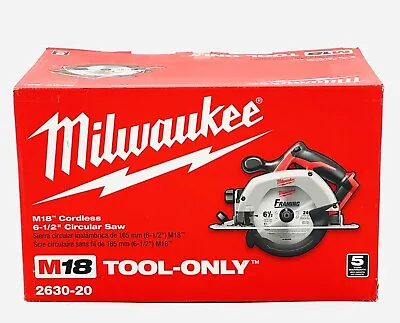 Milwaukee M18 6-1/2 Circular Saw 2630-20 With BLADE GUIDE & VAC ATTACH • $94.99