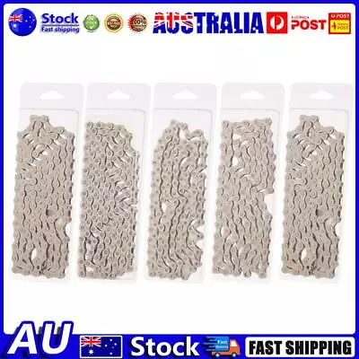 AU Bicycle Chain 8 9 10 11 Speed Plated Carbon Steel Mountain Road Bike Chains P • $12.79