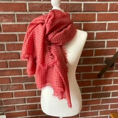 $255 • Buy BAJRA Handmade In Nepal Wool Silk Oversized Shawl Scarf Wrap 58”x54” NWOT