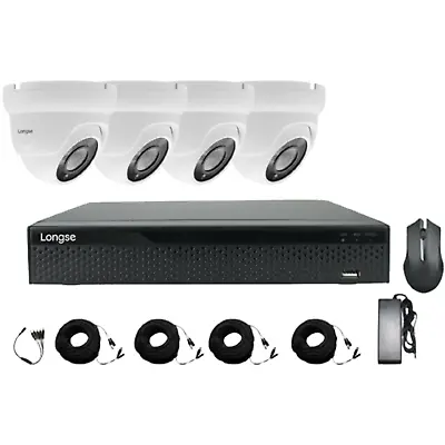 Cctv Security System Kit Longse Xvr 4ch 2mp 1080p Camera Smart Face Recognition • $170.35