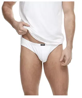 Men's Equipo 5-pack  Bikini Briefs /White No Fly Premium Cotton Underwear • $24.95