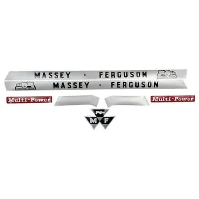 DEC190 MF 135: Mylar Decal  Hood Set Only - Fits Massey Ferguson • $30.99