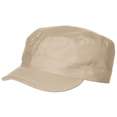 Combat Bdu Field Cap Military Style Patrol Hat 100% Cotton Ripstop Khaki S-xxl • £12.95