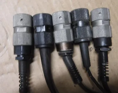 Military 5 Pin Audio Connectors      Lot Of 5   Free Shipping • $36