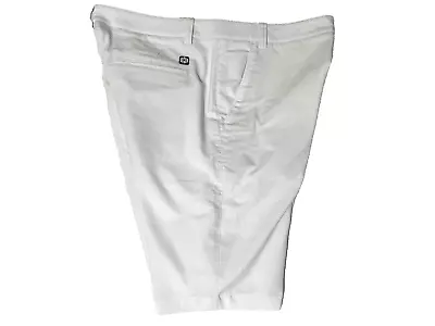NEW Puma Casual Golf Shorts Men 36x11 22L Pure White Lightwt 4 Pokt Poly Stretch • $21.60