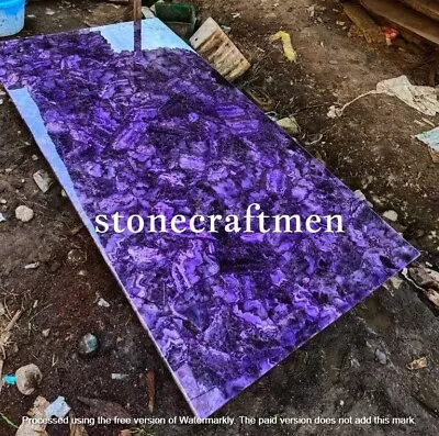 Amethyst Agate Counter Top Slab Agate Purple Quartz Kitchen Counter Top Decors • $3057.26