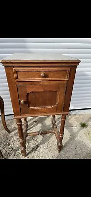 Antique French Bedside Tables X4   One Has White Marble Top Others Are  Red • £100