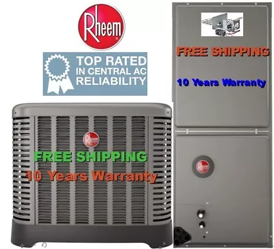 Mobile Home 2.5 Ton 14.3 SEER2 Rheem Heat  Pump System H P / Air Handler & Heat • $4040