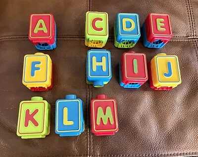 VTech Sit To Stand Alphabet Train Replacement Letter Blocks Set Of 11 Lot • $21.99