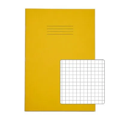 Squared Exercise Book Notebook Yellow 9 X 7  24 Pages School/homework/classroom • £3.50