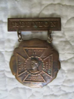 #3 CIVIL WAR U.C.V MEDAL / New Orleans 1906 Daughters Of The South 1861-1865 UCV • $185