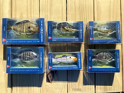 Lot Of 6 New H2O Xpress Fishing Lures Jointed BluegillBassSunfishTilapiaChad • $17.99