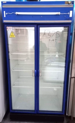 £399 • Buy Double Glass Door Display Fridge 3 Adjustable Shelves Catering Shop Drinks