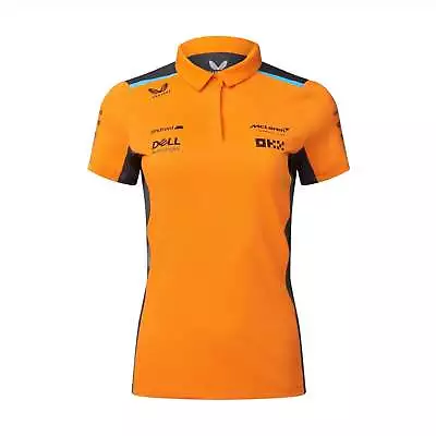 McLaren F1 Women's 2023 Team Polo Shirt- Papaya • $59.99