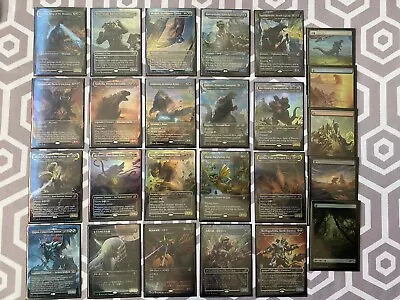 1x COMPLETE MEGA SET (25) Ikoria GODZILLA FOIL MT/NM MTG IKO Incl JP Promo Land • $599.99