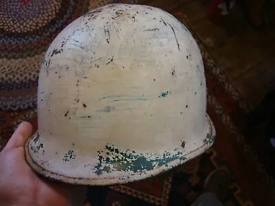 WWII Snow Winter Camo M1 Helmet Battle Of The Bulge • $45