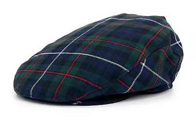 Robertson Hunting Tartan Flat Cap Made In Scotland S-XXL • £32.99