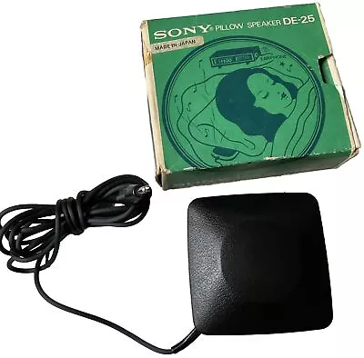 VINTAGE SONY DE-25 PILLOW SPEAKER FOR RADIO STEREO VINTAGE 1970s AUDIO • £12