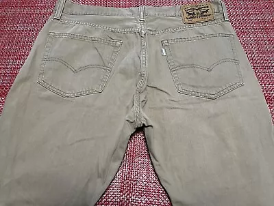 Levi’s Men’s 505 Straight Fit Tan Jeans Pants 36x32 • $22.99