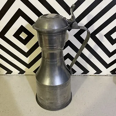 £39.99 • Buy Vintage London Pewter Lidded Jug With Touchmark 