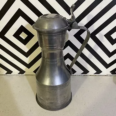 £39.99 • Buy Vintage London Pewter Lidded Jug With Touchmark 