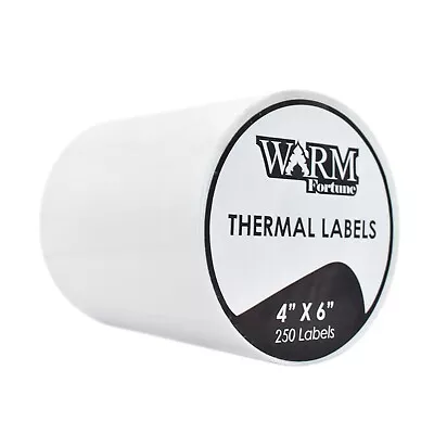250 Per Roll 4x6 Direct Thermal Labels (For Zebra 2844 ZP450 ZP500 ZP505 Eltron) • $14.85