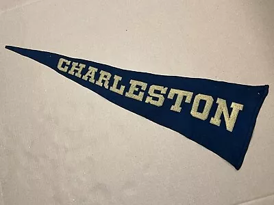 ✨Antique Early 1900s Charleston South Carolina Souvenir Felt Pennant VTG 30”✨ • $95