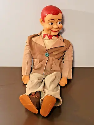 Vintage 1950's Jerry Mahoney Plastic & Stuffed Body Ventriloquist Dummy Doll PSJ • $110