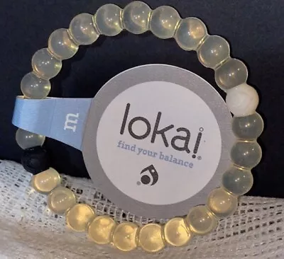 Lokai Classic Clear/ Clarity Bracelet Size M 6.5 In. Earth And Sea Elements New • $14.99