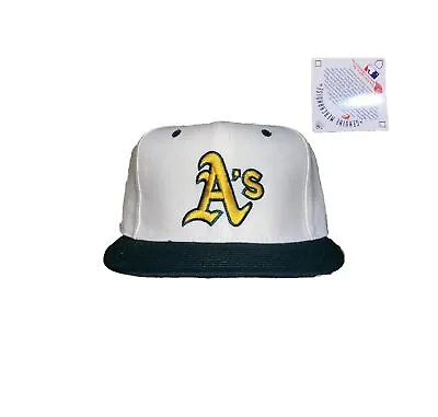 NEW ERA Oakland A's Athletics Wool Hat Pro Model Fitted 6 7/8 Vintage 90 Cap MLB • $29.99