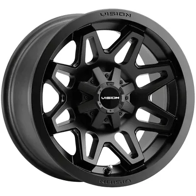 Vision UTV 416 Seven 14x7 4x156 +2.5mm Matte Black Wheel Rim 14  Inch • $94.99