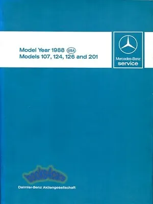 Shop Manual Service Repair 1988 Mercedes Book Technical Introduction • $59.95